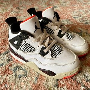 Nike Air Jordan 4 Retro Flight Nostalgia White/Black Children’s Sneaker